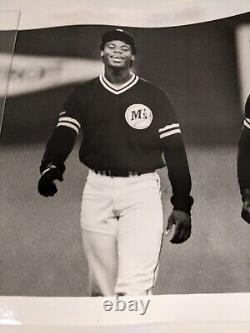 1987 Ken Griffey Jr Seattle Times Photograph 1st Day In Kingdome Harley Soltes