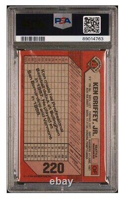 1989 Bowman Ken Griffey Baseball Card #220 PSA 7 NM (RC)