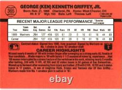 1990 Donruss # 365 Ken Griffey, Jr Seattle Mariners Rare No Dot Version
