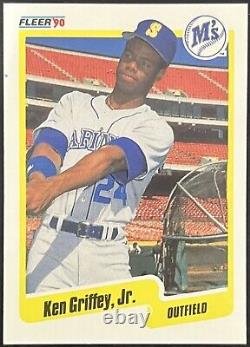 1990 Fleer Ken Griffey, Jr. Seattle Mariners #513 Blue Heart Error Mint