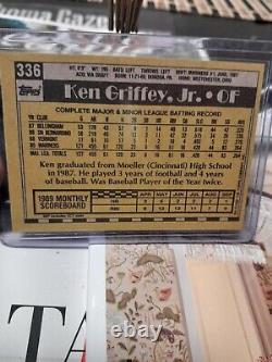 1990 Topps #336 Ken Griffey Jr Error Card'Bloody Scar' Mint