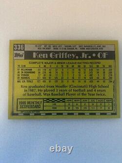 1990 Topps #336 Ken Griffey Jr. Rookie Card (Rare bloody scar print)
