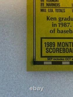 1990 Topps #336 Ken Griffey Jr. Rookie Card (Rare bloody scar print)