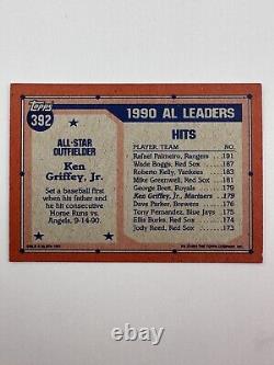 1991 Topps Ken Griffey Jr All-Star #392 Seattle Mariners. Valuable Card! RARE