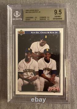 1992 Upper Deck Ken Griffey Jr. Seattle Mariners BGS 9.5 Gem Mint MLB FAMILY