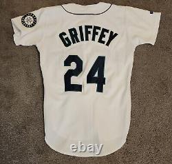 1993-1999 Authentic Russell Athletic Seattle Mariners Ken Griffey Jr Home Jersey