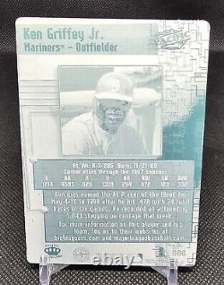 1998 PACIFIC ONLINE KEN GRIFFEY JR. Printing Plate- #686 Seattle Mariners