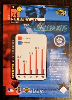 1999 UD Ionix Cyber #C1 Ken Griffey Jr. Team Seattle Mariners Baseball