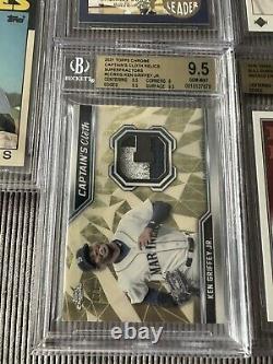 2021 Topps Chrome Ken Griffey Jr. Captain's Cloth 1/1 Seattle Mariners BGS 9.5