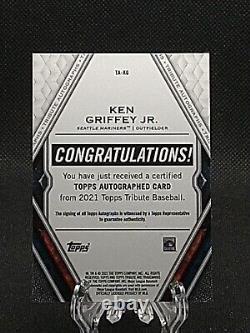 2021 Topps Tribute Ken Griffey Jr. Auto Orange /25 MARINERS #TA-KG HOF