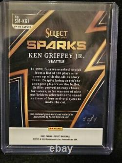 2023 Select Baseball Ken Griffey Jr Gold Vinyl/Superfractor Jersey Relic 1/1