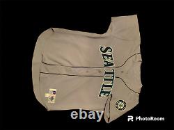90s Ken Griffey Jr Seattle Mariners Road Jersey Russell AUTHENTIC! Size 46