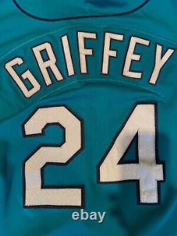 Authentic Russell Athletic Seattle Mariners Ken Griffey Jr. Jersey Teal 48