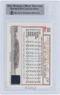 Autographed Ken Griffey Jr. Mariners Baseball Slabbed Card Item#12995884 COA