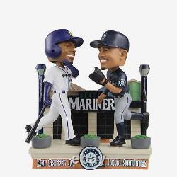 Julio Rodriguez & Ken Griffey Jr. Seattle Mariners Then And Now Bobblehead MLB