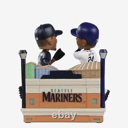 Julio Rodriguez & Ken Griffey Jr Seattle Mariners Then and Now Bobble NEW FOCO