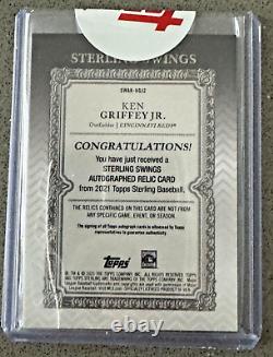 KEN GRIFFEY JR. 2021 Topps Sterling JERSEY RELIC ON CARD AUTO 02/15