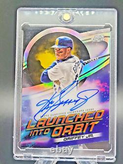 KEN GRIFFEY JR 2022 Topps COSMIC CHROME'Launched into Orbit ON CARD Auto