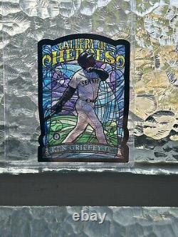 KEN GRIFFEY JR STAINED GLASS 1998 TOPPS Gallery of Heroes Jumbo #GH1 Mariners