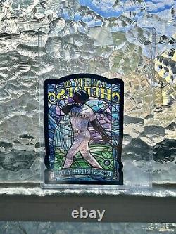 KEN GRIFFEY JR STAINED GLASS 1998 TOPPS Gallery of Heroes Jumbo #GH1 Mariners