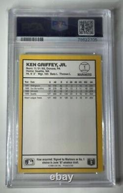 KEN GRIFFEY Jr. 1990 Donruss Best AL #1 PSA 9 RARE LOW POP! HOF Seattle Mariners
