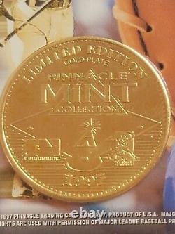 Ken Griffey Jr 1997 Pinnacle Mint Gold Plated Coin Rare Seattle Mariners Hof