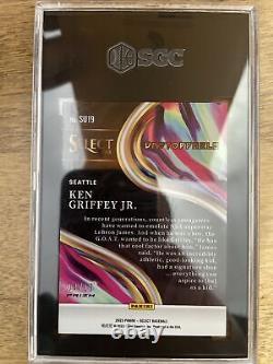 Ken Griffey Jr 23 Panini Select 4/10 Unstoppable Gold Prizm SU19 Gem Mint 9.5
