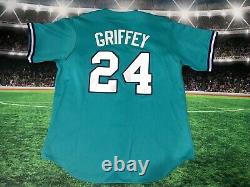 Ken Griffey Jr #24 Seattle Mariners #24 Majestic Made In Usa Jersey Sz Large