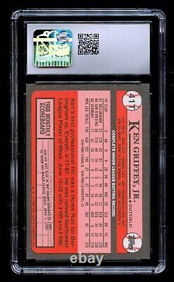Ken Griffey Jr. #41T Topps Traded 1989 Seattle Mariners Baseball Card CSG Mint 9
