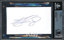 Ken Griffey Jr. Autographed 3x5 Index Card Seattle Mariners Beckett Bas 200227