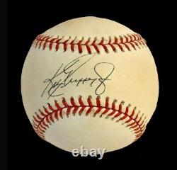 Ken Griffey Jr Autographed Signed Oal Baseball Jsa Cert Seattle Mariners / Reds