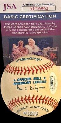 Ken Griffey Jr Autographed Signed Oal Baseball Jsa Cert Seattle Mariners / Reds