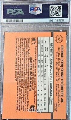 Ken Griffey Jr HOF Seattle Mariners Autographed 1990 Donruss Card PSA Authentic