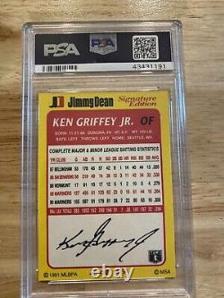 Ken Griffey Jr. PSA 7 Card Jimmy Dean 1991 NM #2 Seattle Mariners Junior INVEST
