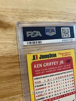 Ken Griffey Jr. PSA 7 Card Jimmy Dean 1991 NM #2 Seattle Mariners Junior INVEST