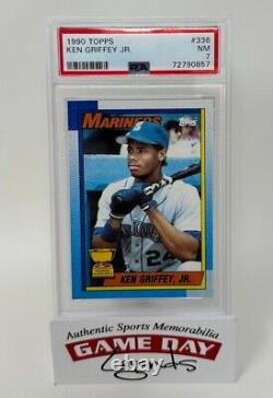 Ken Griffey Jr. Seattle Mariners 1990 Topps #336 Trading Card PSA NM 7