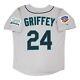 Ken Griffey Jr. Seattle Mariners 1997 Grey Road Jersey With Jackie 50th Patch
