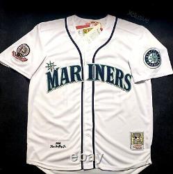 Ken Griffey Jr Seattle Mariners Jersey 1995 Retro Throwback Stitched NWT LARGE