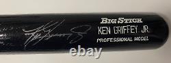 Ken Griffey Jr Seattle Mariners Sigend Autographed Rawlings Black Bat Psa