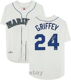 Ken Griffey Jr. Seattle Mariners Signed Throwback Mitchell&Ness Authentic Jersey