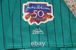 Ken Griffey Jr. Seattle Mariners Teal Majestic XXL Jersey Jackie 50th 20th Patch