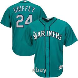 Ken Griffey Jr Seattle Mariners Youth 8-20 Teal Alternate Cool Base Replica Jers