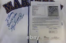 Ken Griffey Jr Signed 1989 Seattle Mariners Set 1 Pro Model Rookie Year Jsa Loa