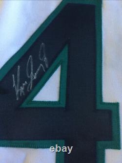 Ken Griffey Jr Signed Autographed Seattle Mariners White Russell Athletic Jersey