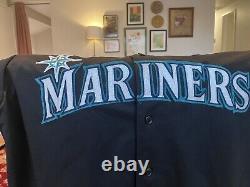 Seattle Mariners Ken Griffey Jr #24 Majestic Black MLB Stitched Jersey XL RARE