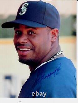 Seattle Mariners Ken Griffey Jr Hand Signed 8X10 Color Photo COA