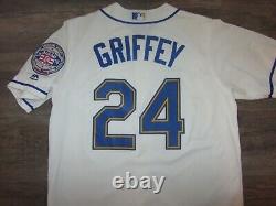 Seattle Mariners Ken Griffey Jr. Majestic MLB Baseball Jersey Authentic M Sewn