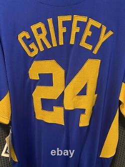 Seattle Mariners Ken Griffey Jr Spring Training Size Large MLB Jersey Majestic